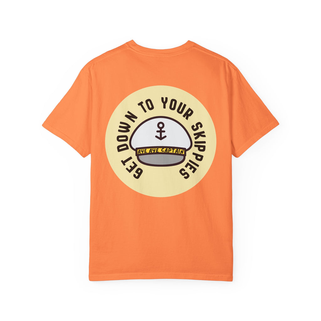 Aye Aye Captain Tee-Shirt | "Get Down to Your Skippies" Nautical Graphic Tee