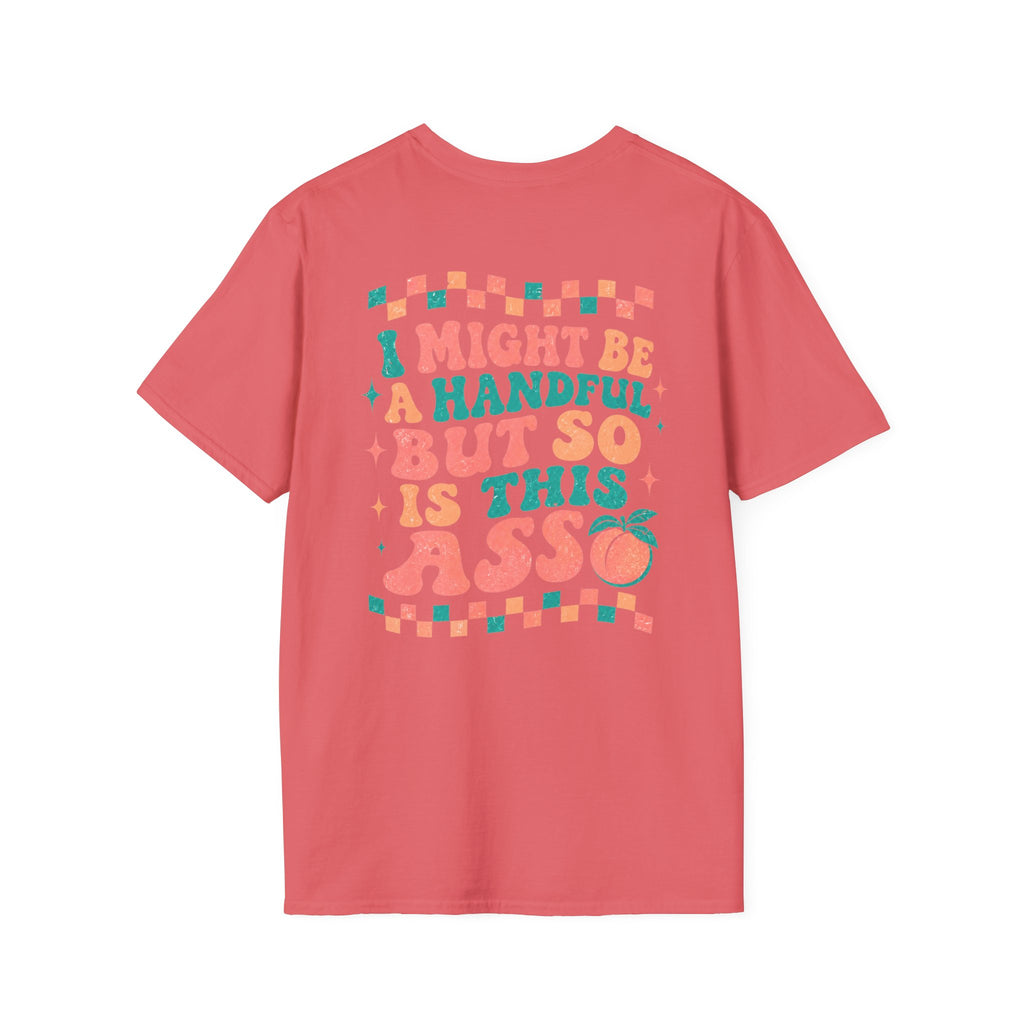 Just Peachy Graphic T-Shirt — Funny Handful Peach Tee
