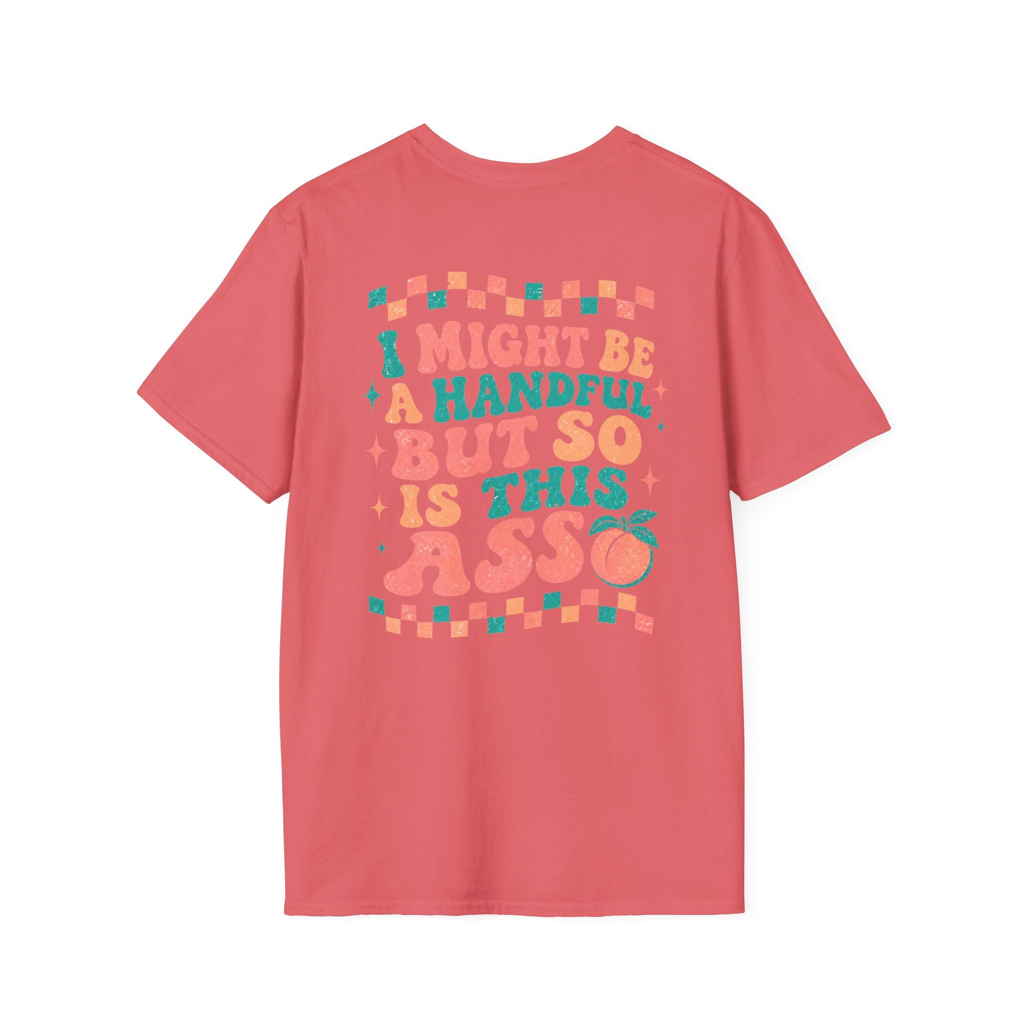Just Peachy Graphic T-Shirt — Funny Handful Peach Tee