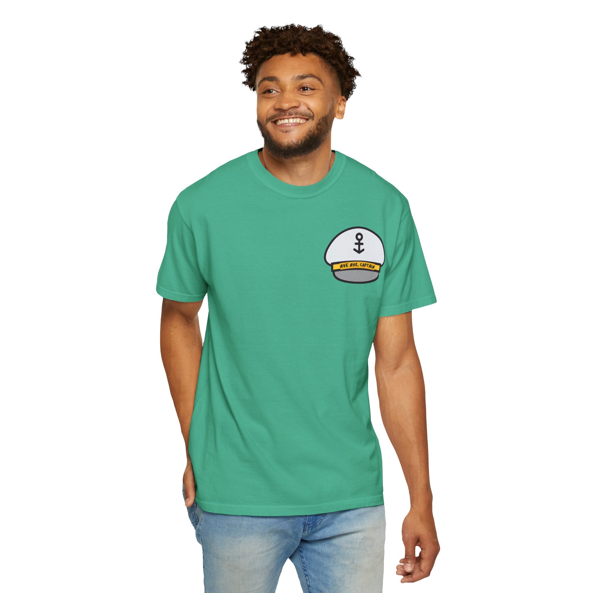Aye Aye Captain Tee-Shirt | "Get Down to Your Skippies" Nautical Graphic Tee