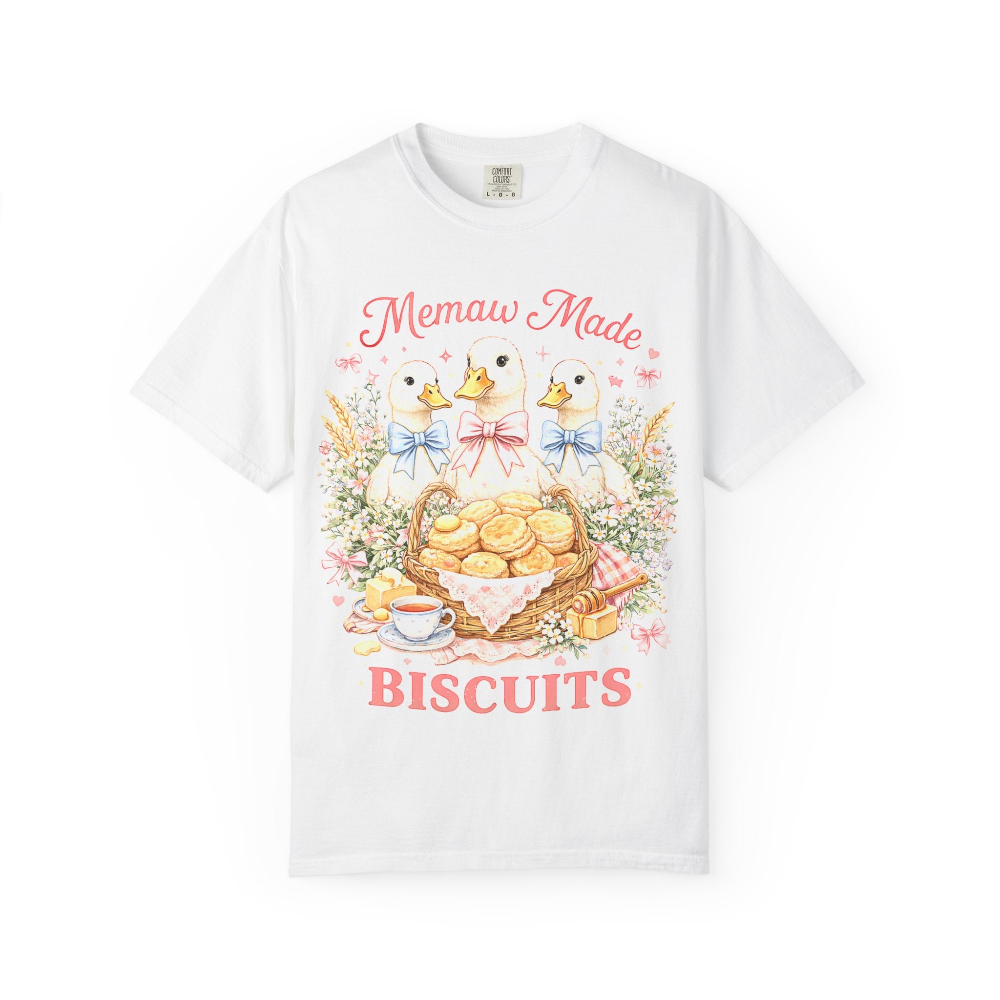 "Memaw Made Biscuits" Funny T-Shirt | Southern Girlie | Cute Ducks