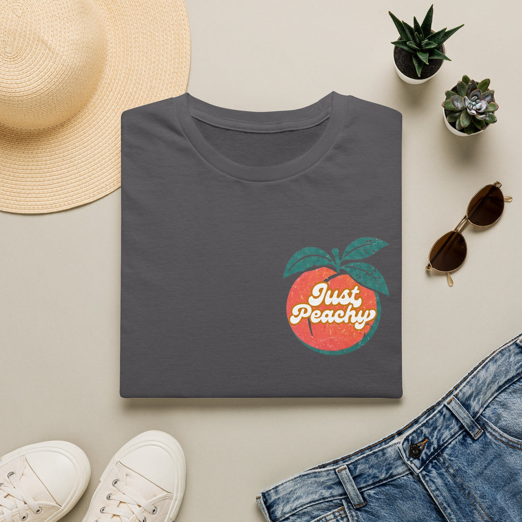 Just Peachy Graphic T-Shirt — Funny Handful Peach Tee