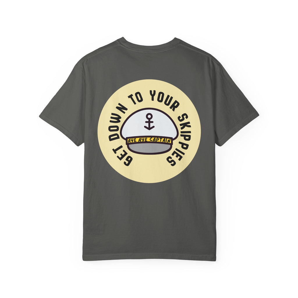 Aye Aye Captain Tee-Shirt | "Get Down to Your Skippies" Nautical Graphic Tee