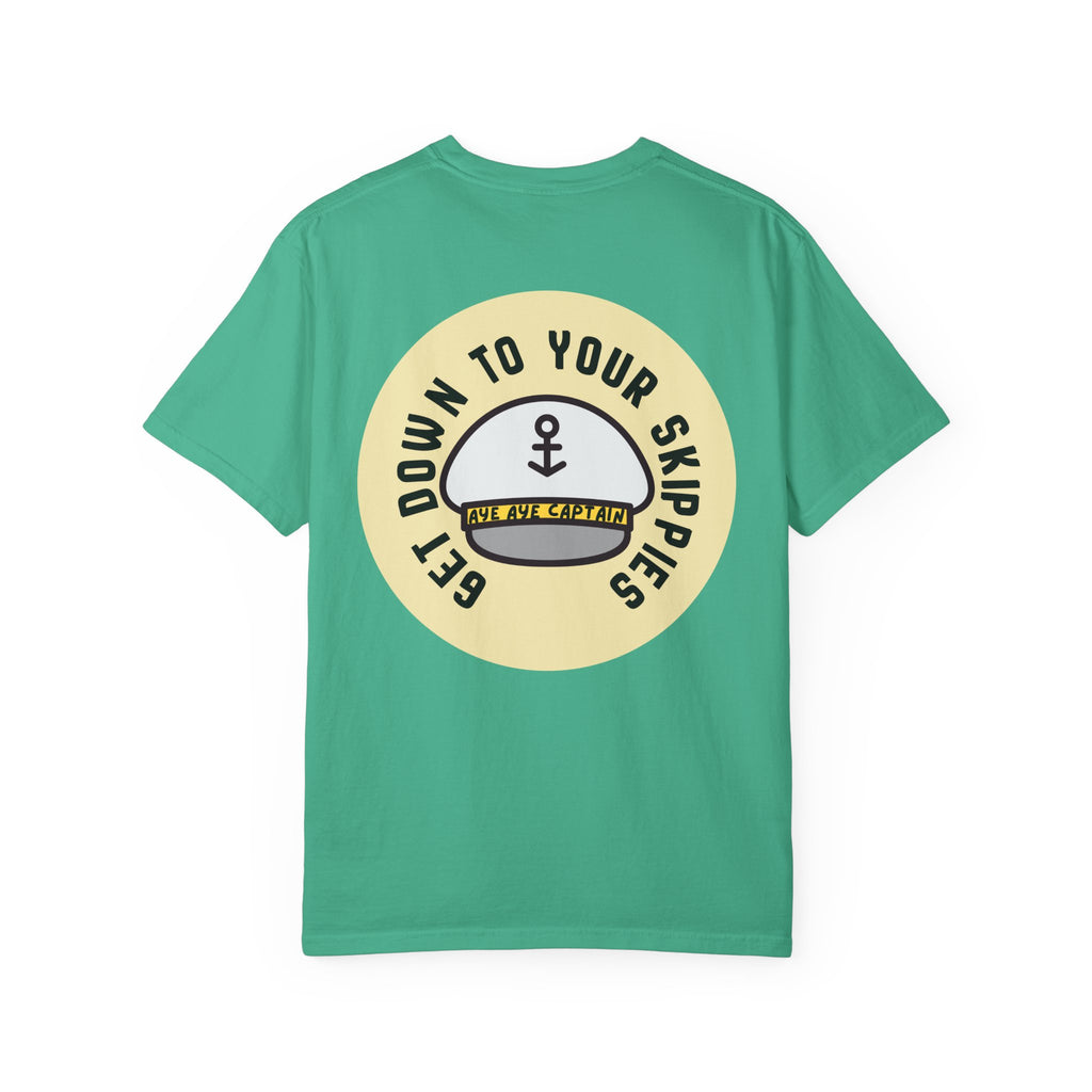 Aye Aye Captain Tee-Shirt | "Get Down to Your Skippies" Nautical Graphic Tee