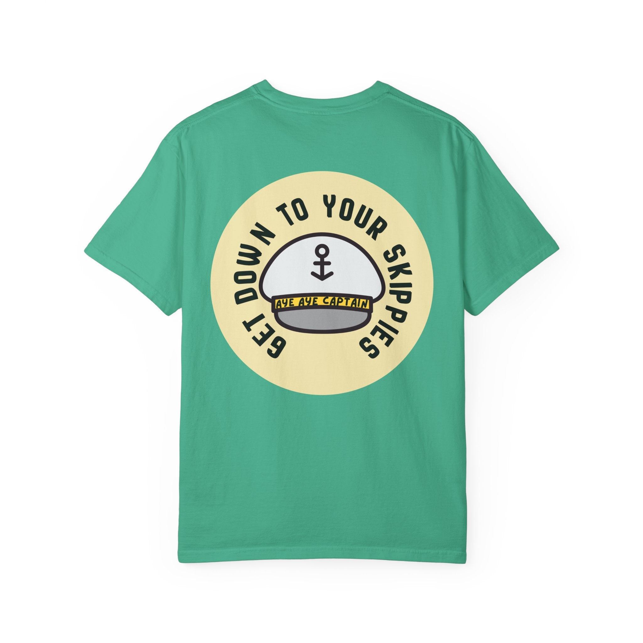 Aye Aye Captain Tee-Shirt | "Get Down to Your Skippies" Nautical Graphic Tee