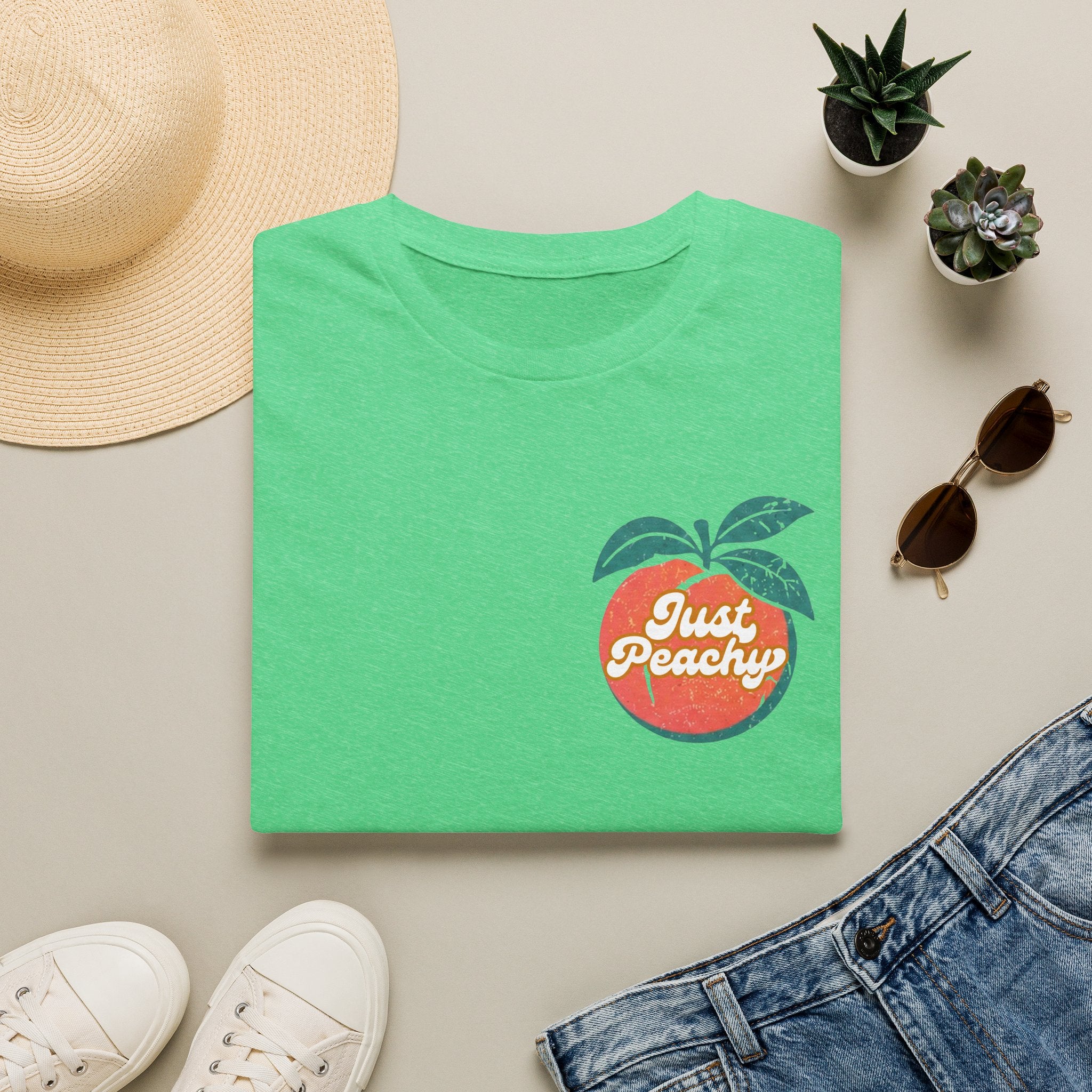 Just Peachy Graphic T-Shirt — Funny Handful Peach Tee