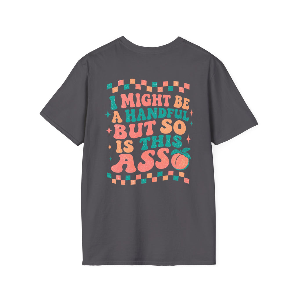 Just Peachy Graphic T-Shirt — Funny Handful Peach Tee