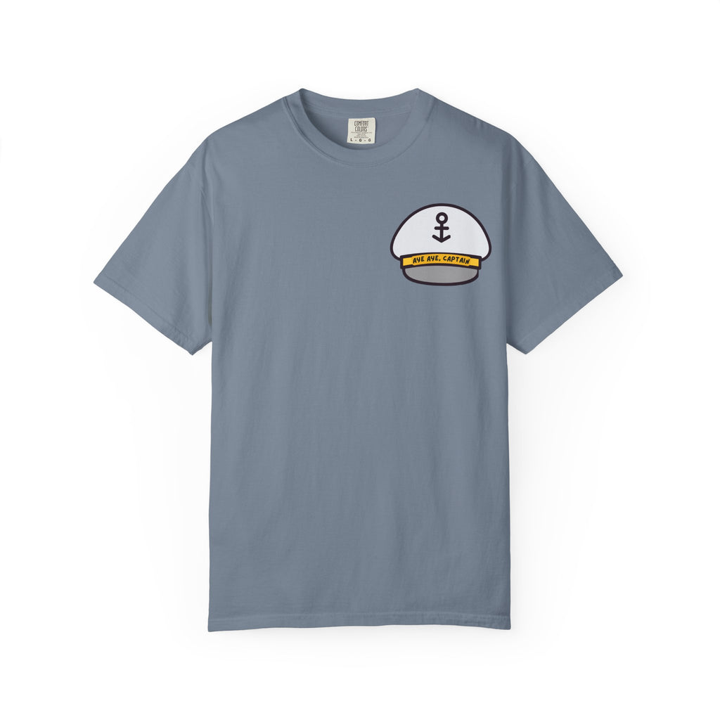 Aye Aye Captain Tee-Shirt | "Get Down to Your Skippies" Nautical Graphic Tee