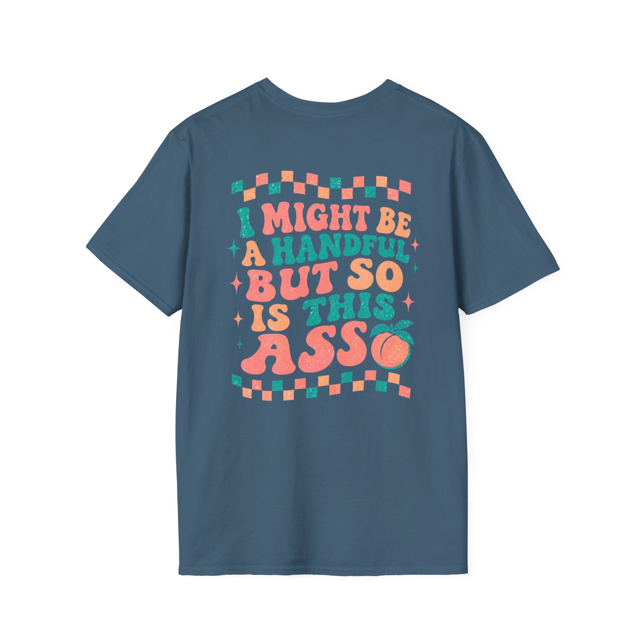 Just Peachy Graphic T-Shirt — Funny Handful Peach Tee