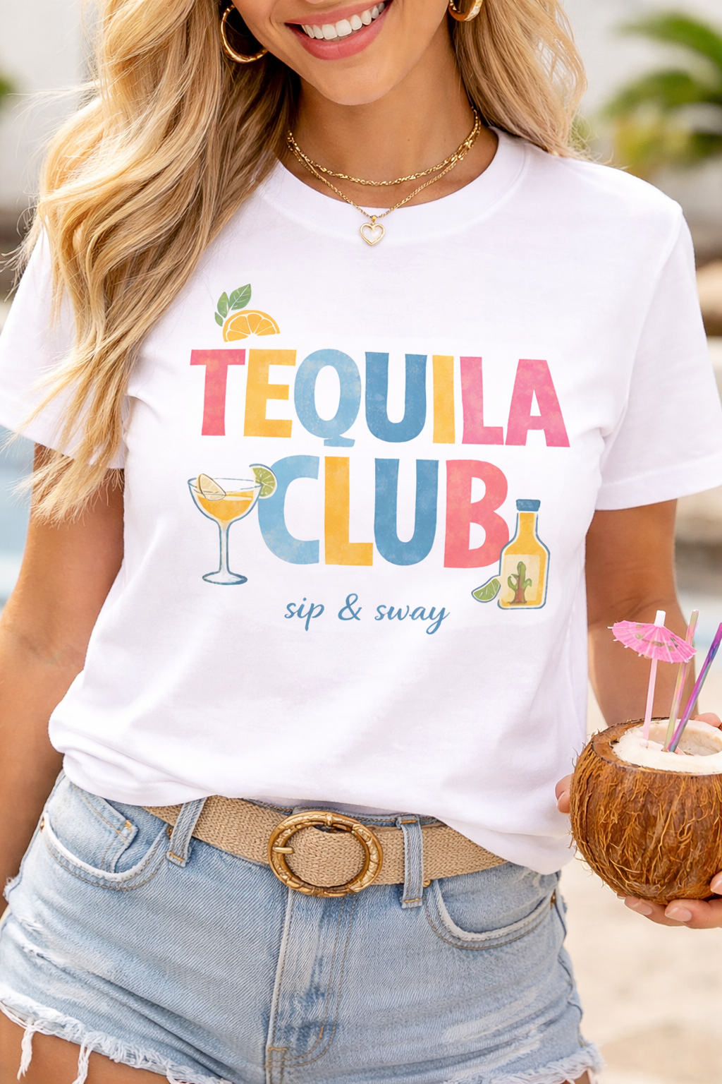 Tequila Club T-Shirt | Southern Girlie Cocktail Tee