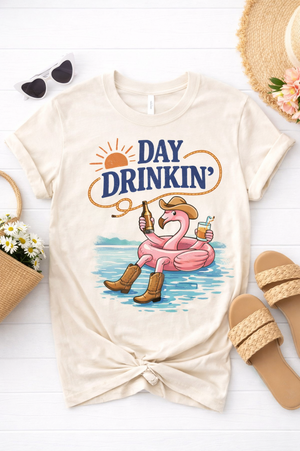 Day Drinkin' | Flamingo T-Shirt