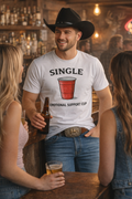 Single | Emotional Support Cup | Viral | Funny T-Shirt