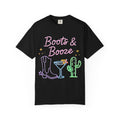 Country Giriel Neon Sign Tee-Shirt | Southern Girlie| Boots & Booze Graphic
