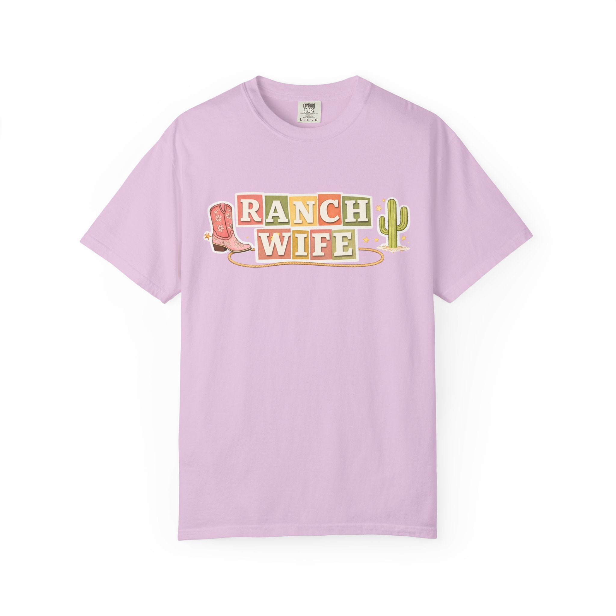 Southern Wife Graphic T-Shirt — Cowboy Boot & Cactus| Western Tee