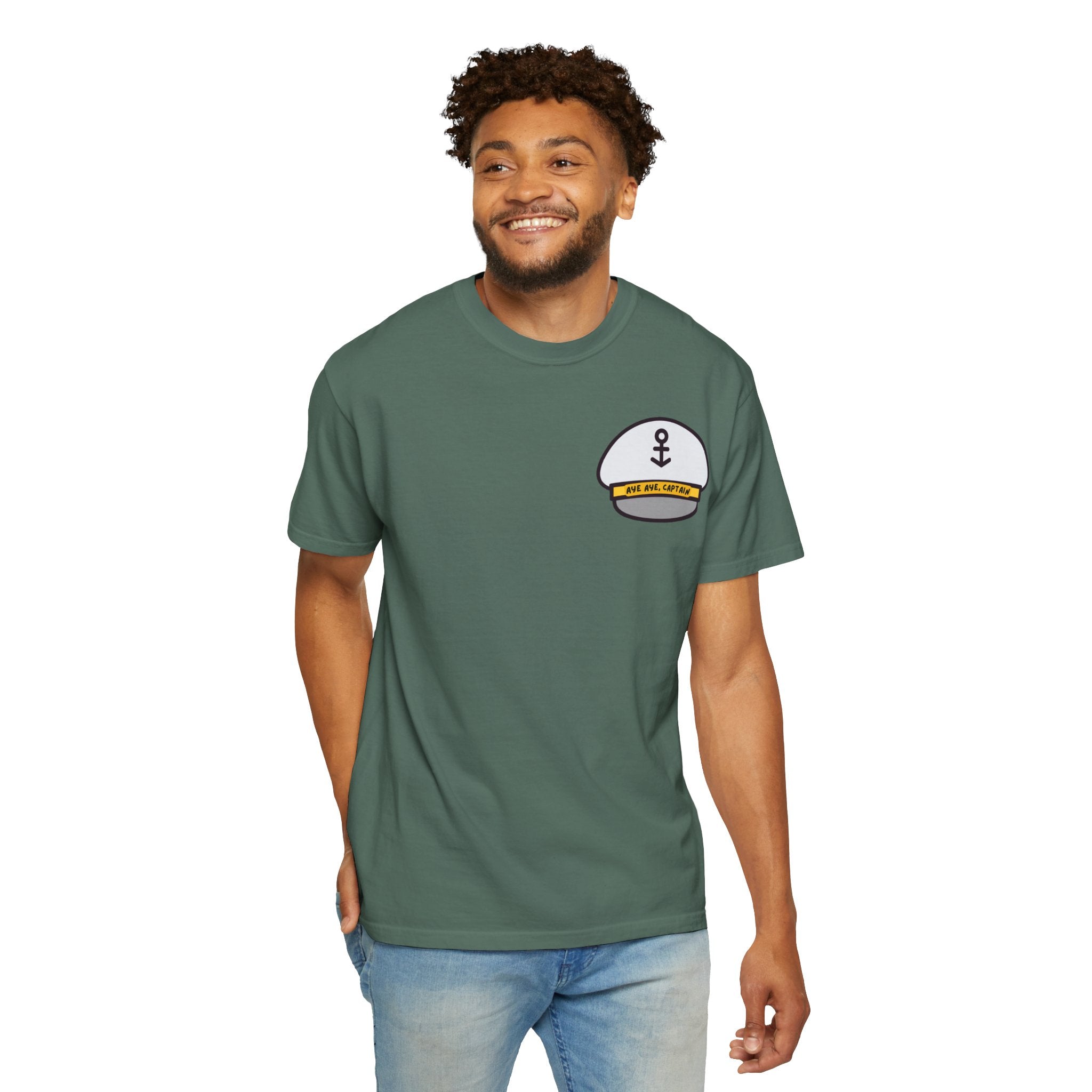 Aye Aye Captain Tee-Shirt | "Get Down to Your Skippies" Nautical Graphic Tee