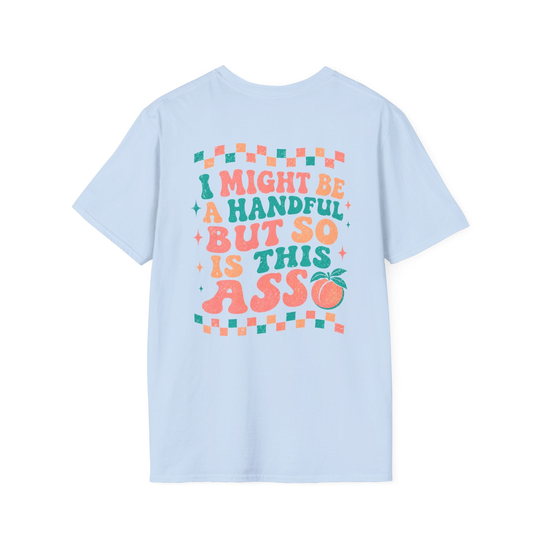 Just Peachy Graphic T-Shirt — Funny Handful Peach Tee