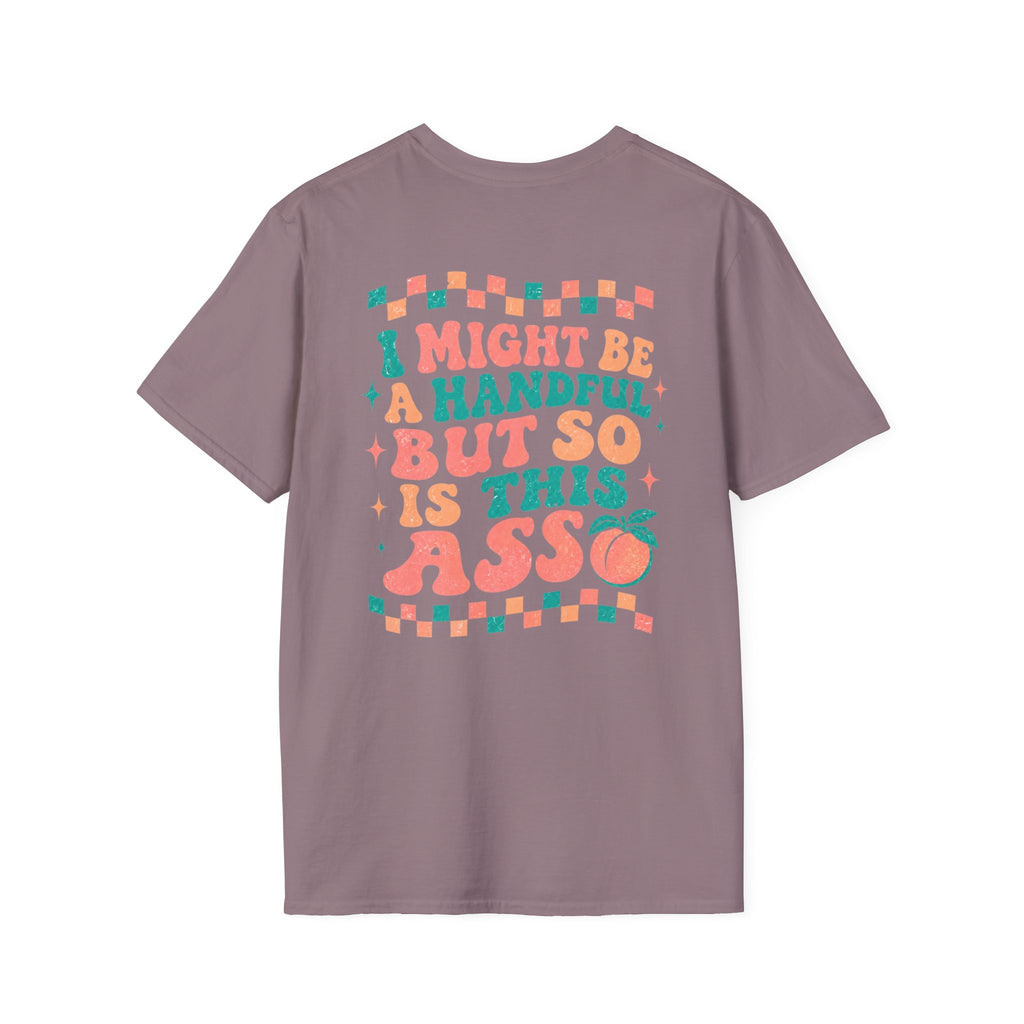 Just Peachy Graphic T-Shirt — Funny Handful Peach Tee