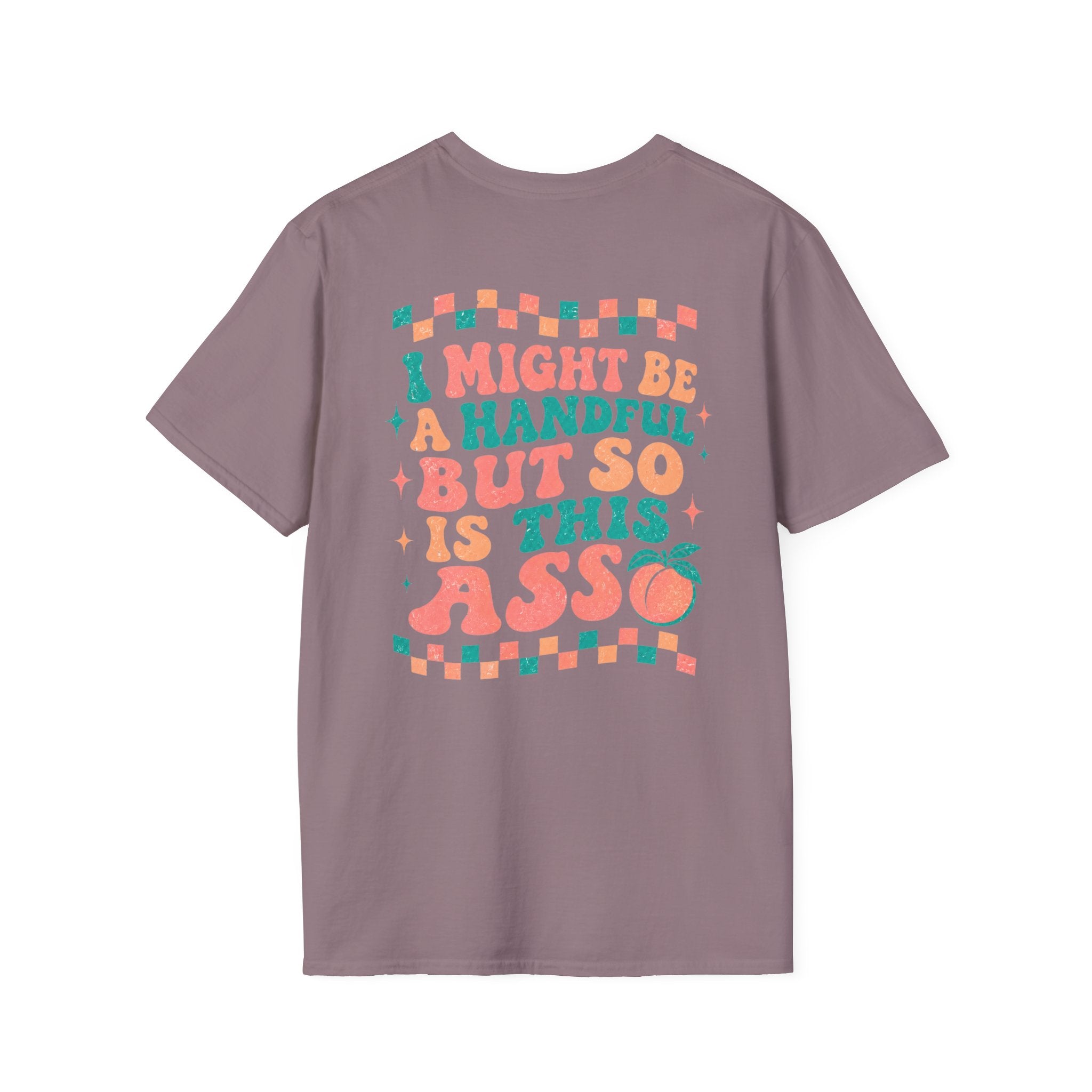Just Peachy Graphic T-Shirt — Funny Handful Peach Tee