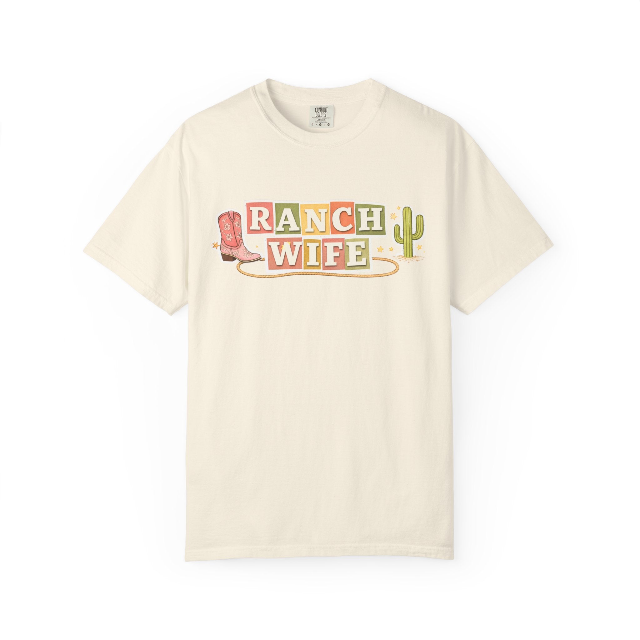 Southern Wife Graphic T-Shirt — Cowboy Boot & Cactus| Western Tee