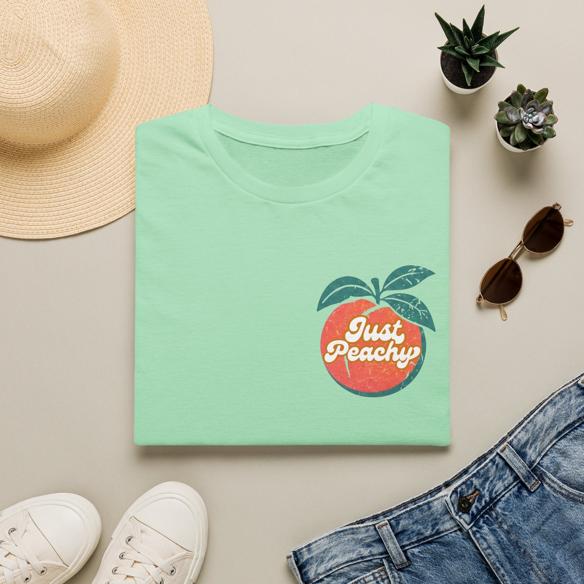 Just Peachy Graphic T-Shirt — Funny Handful Peach Tee