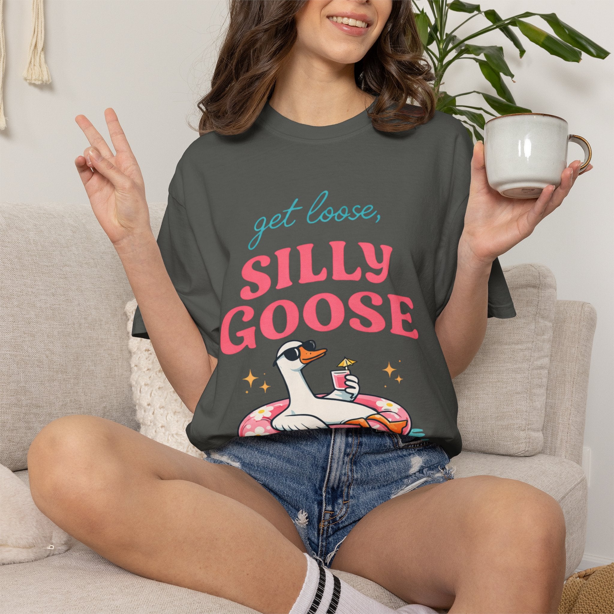 Funny Viral | Get loose Silly Goose | Viral Graphic Tee
