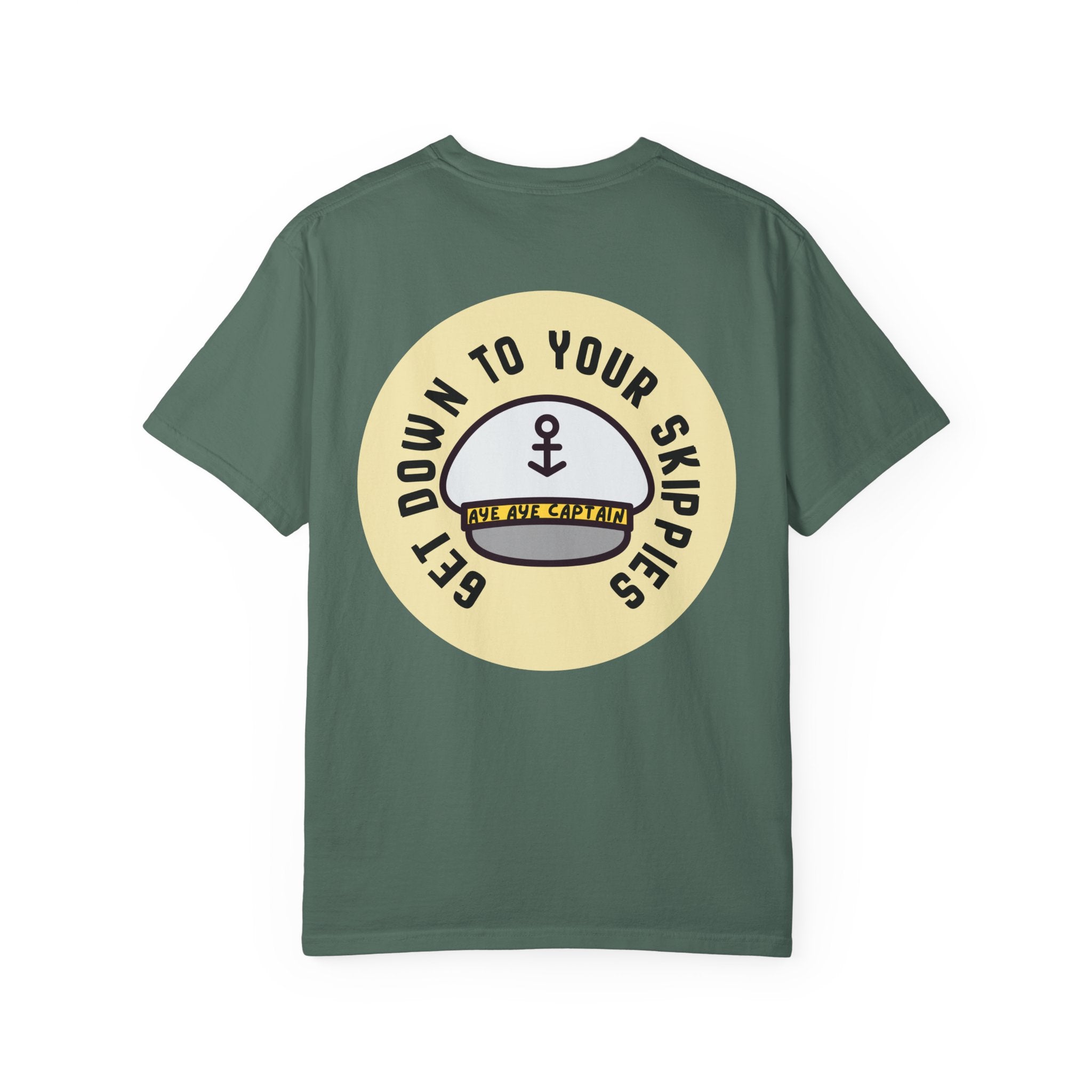 Aye Aye Captain Tee-Shirt | "Get Down to Your Skippies" Nautical Graphic Tee
