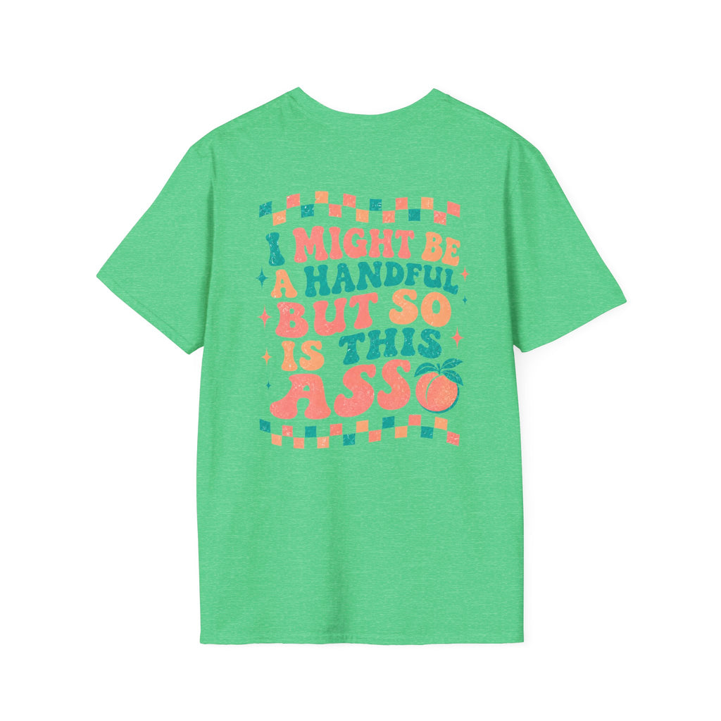 Just Peachy Graphic T-Shirt — Funny Handful Peach Tee