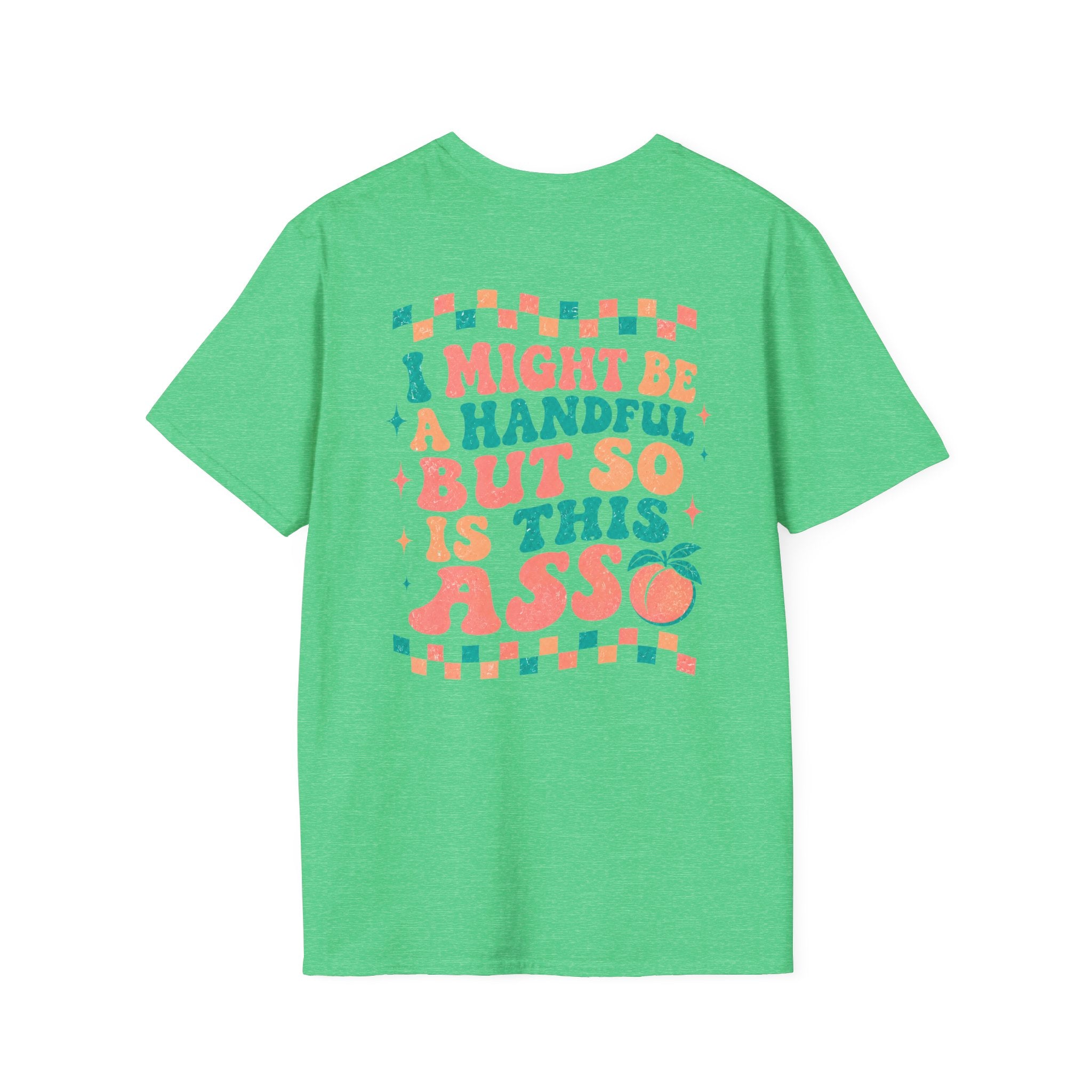 Just Peachy Graphic T-Shirt — Funny Handful Peach Tee