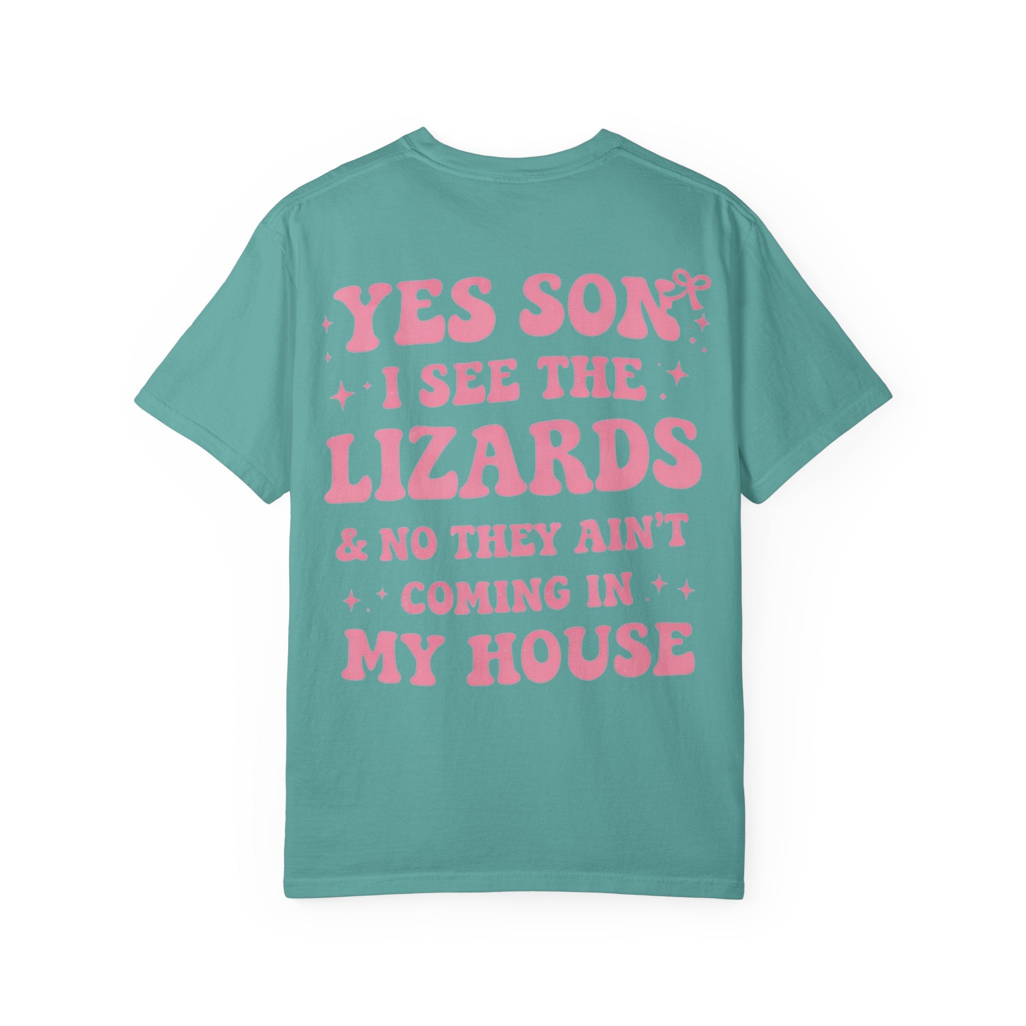 Southern Mama Chronicles T‑Shirt | “Yes Son I See the Lizards” |Funny Mom Graphic Tee