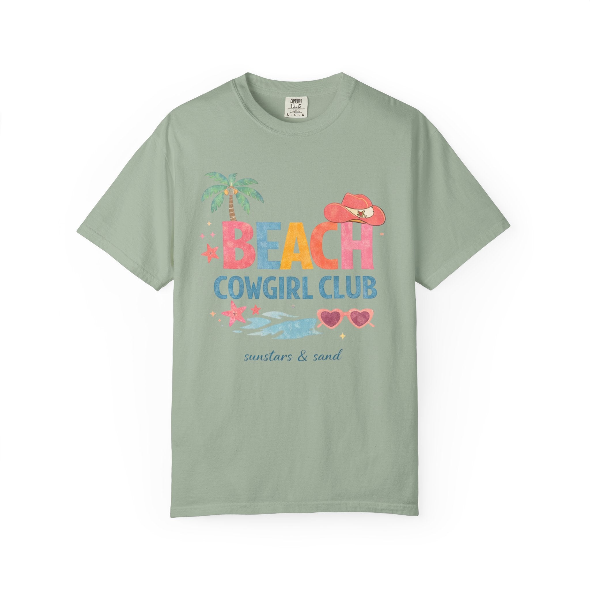 Beachy Southern Cowgirl Club T-Shirt| 'Suntans & Sand' Summer Graphic Tee