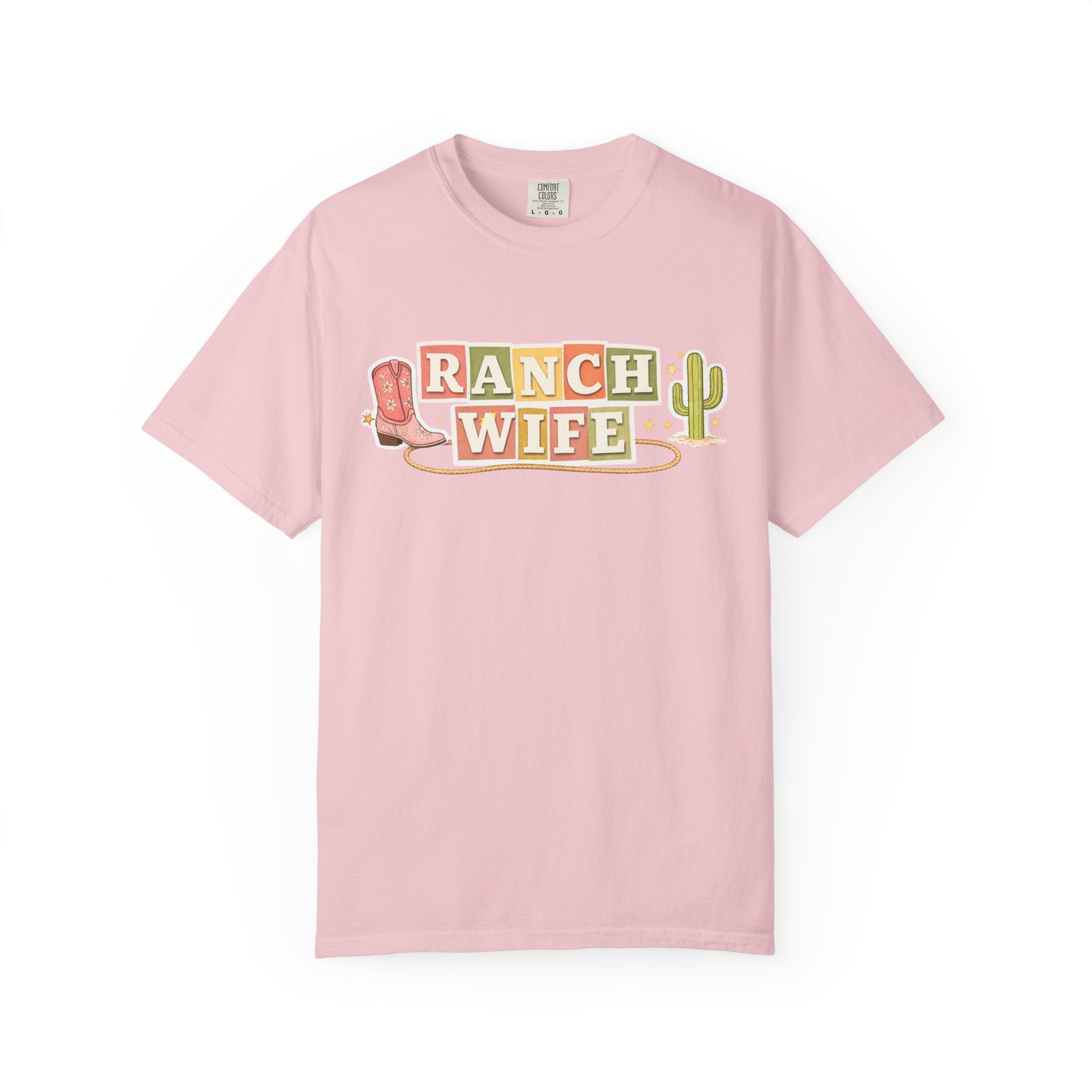 Southern Wife Graphic T-Shirt — Cowboy Boot & Cactus| Western Tee