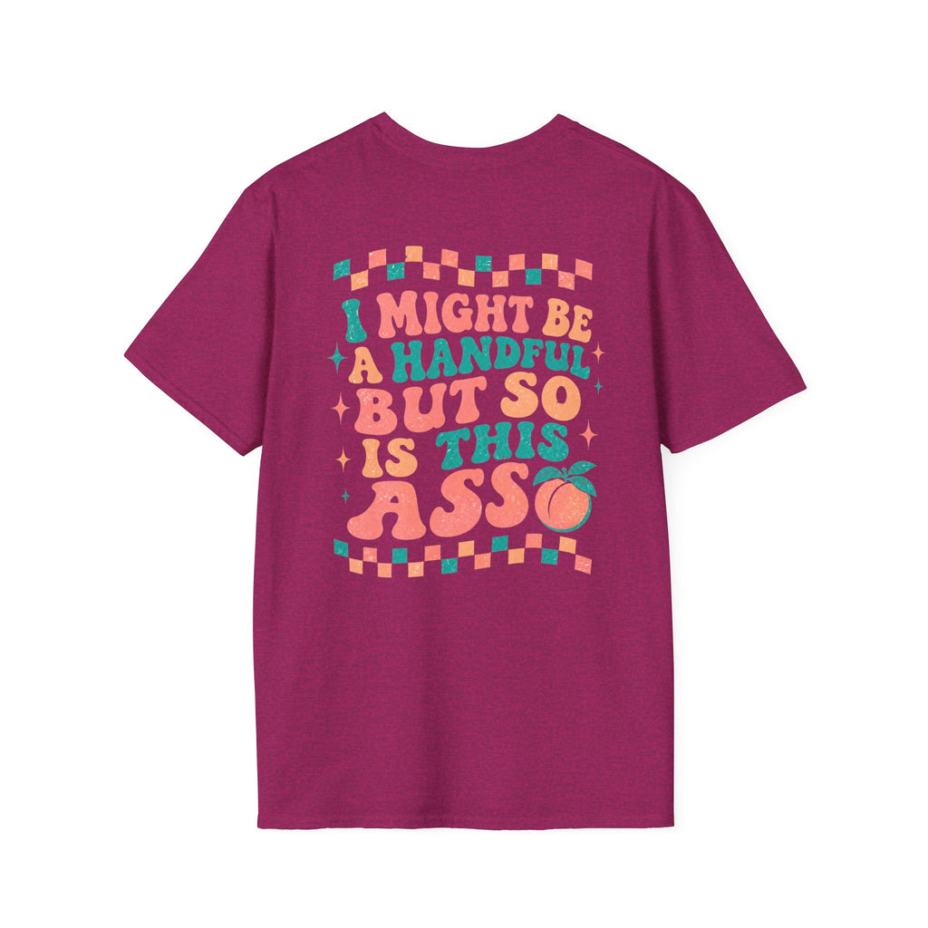 Just Peachy Graphic T-Shirt — Funny Handful Peach Tee