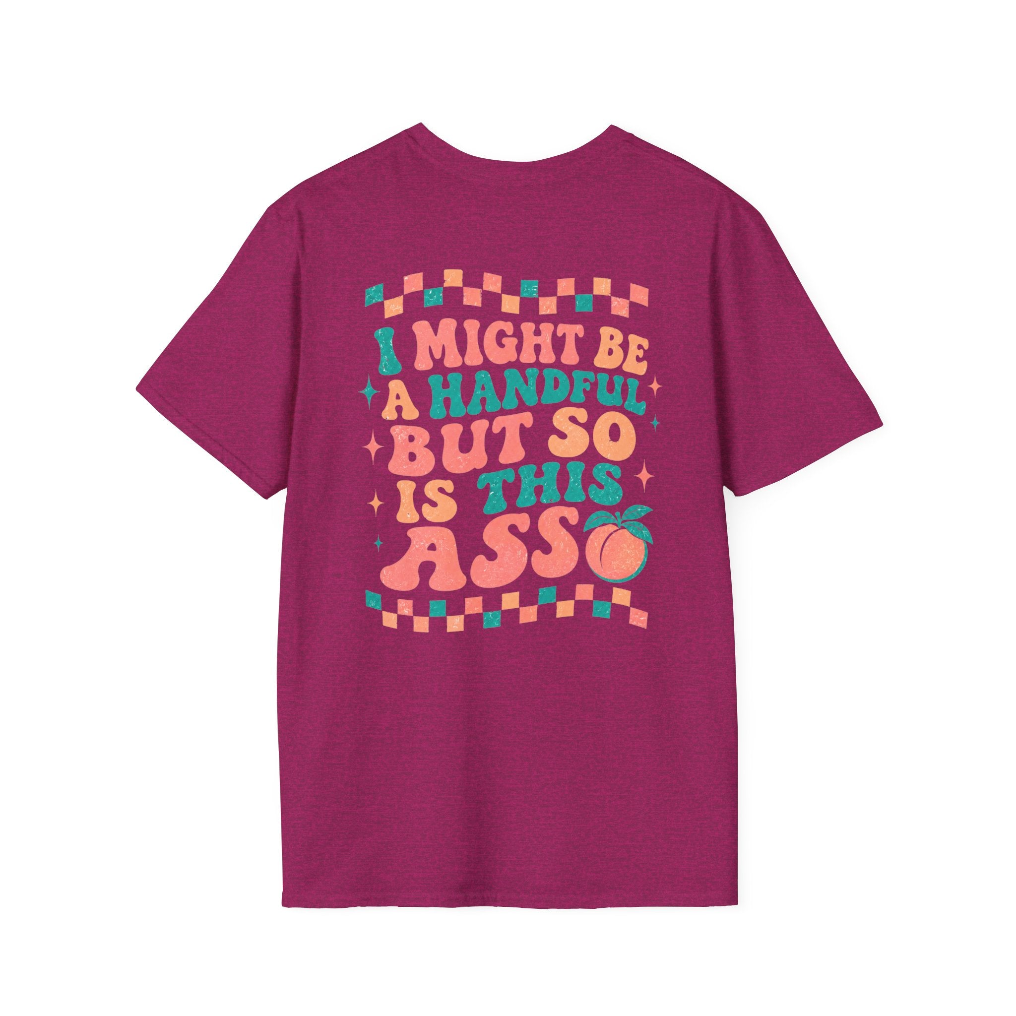 Just Peachy Graphic T-Shirt — Funny Handful Peach Tee
