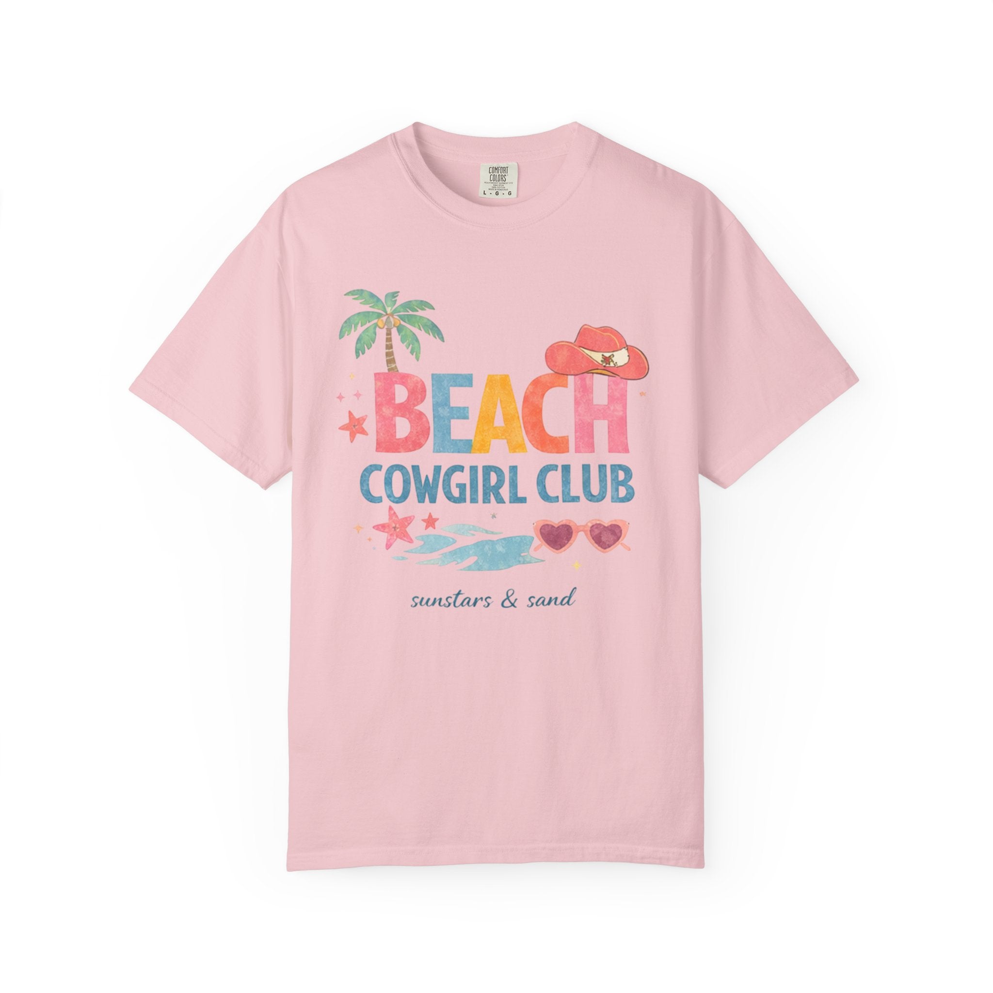 Beachy Southern Cowgirl Club T-Shirt| 'Suntans & Sand' Summer Graphic Tee