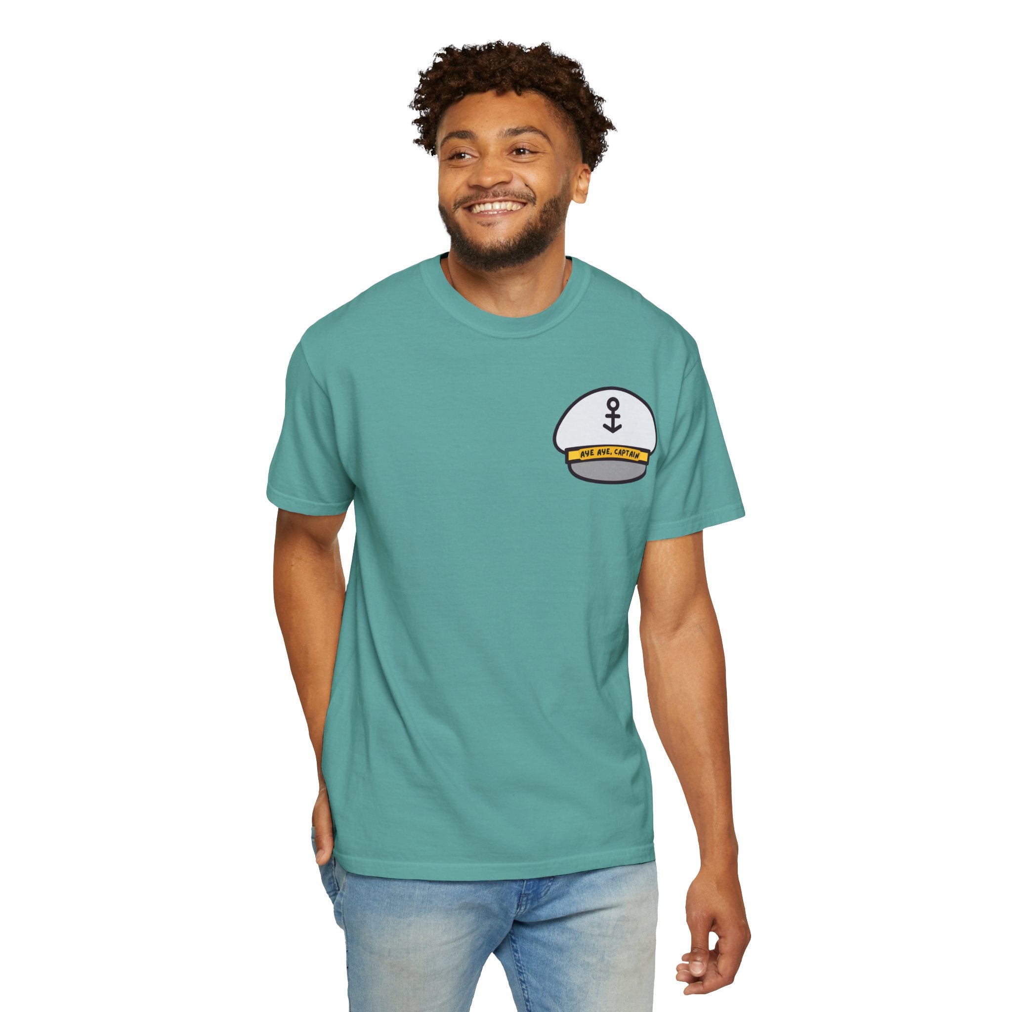 Aye Aye Captain Tee-Shirt | "Get Down to Your Skippies" Nautical Graphic Tee