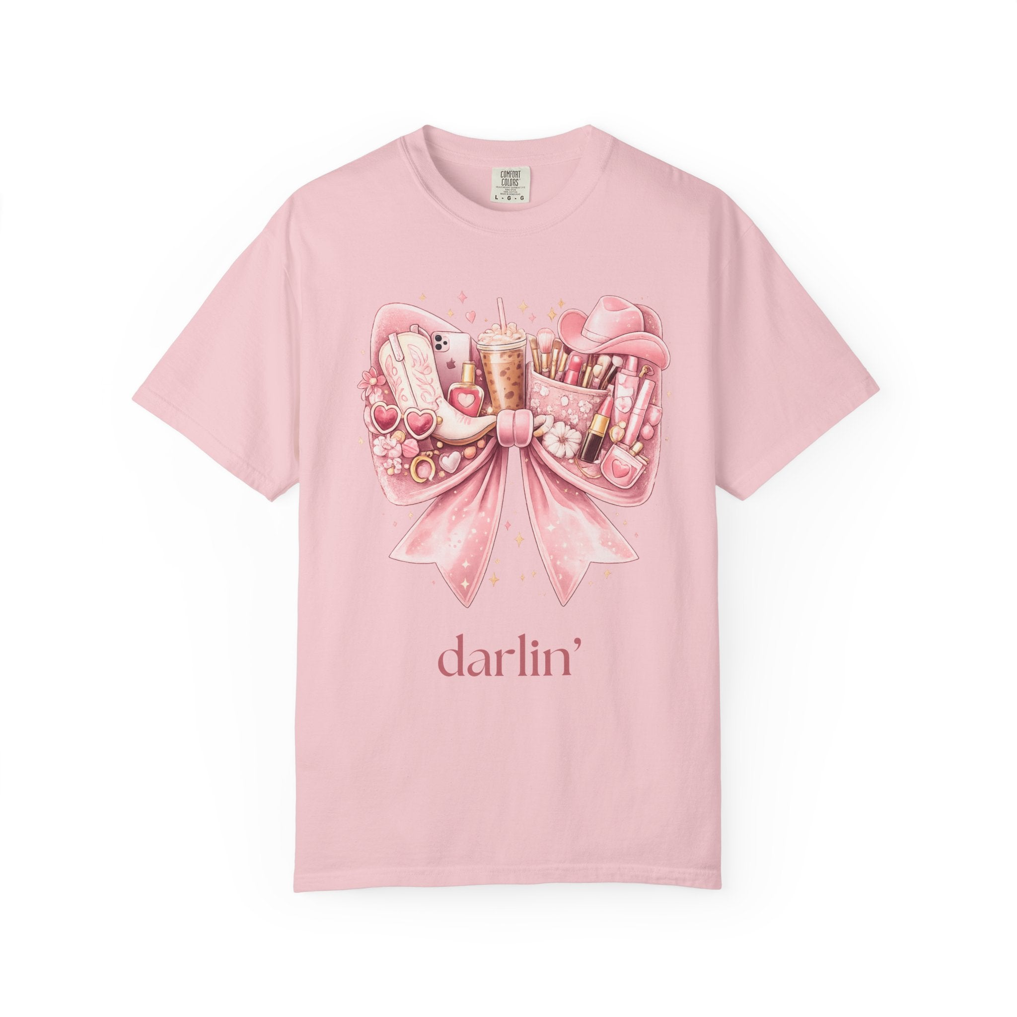 A Darlin’ Pink Bow| Southern Girlie Graphic T-Shirt