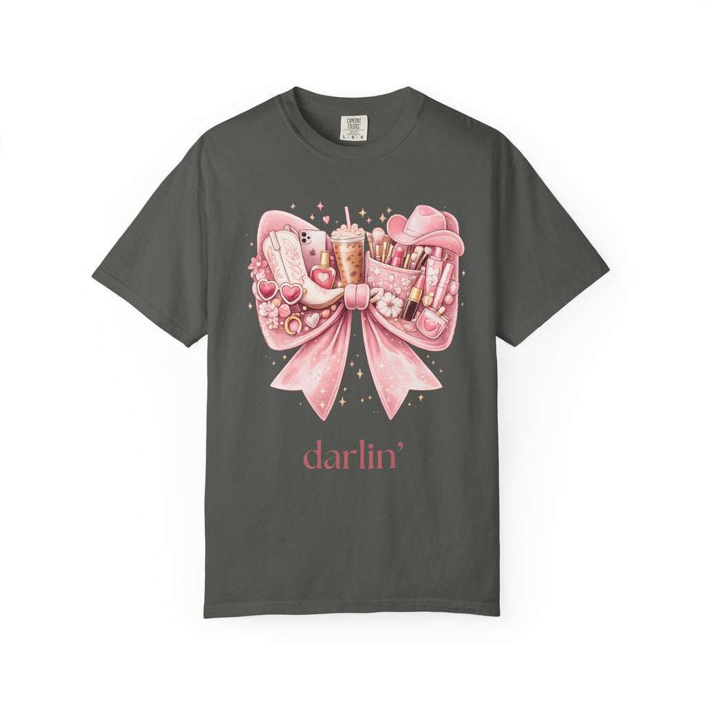 A Darlin’ Pink Bow| Southern Girlie Graphic T-Shirt