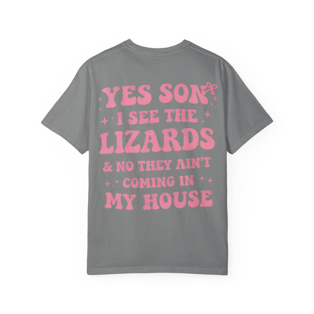 Southern Mama Chronicles T‑Shirt | “Yes Son I See the Lizards” |Funny Mom Graphic Tee