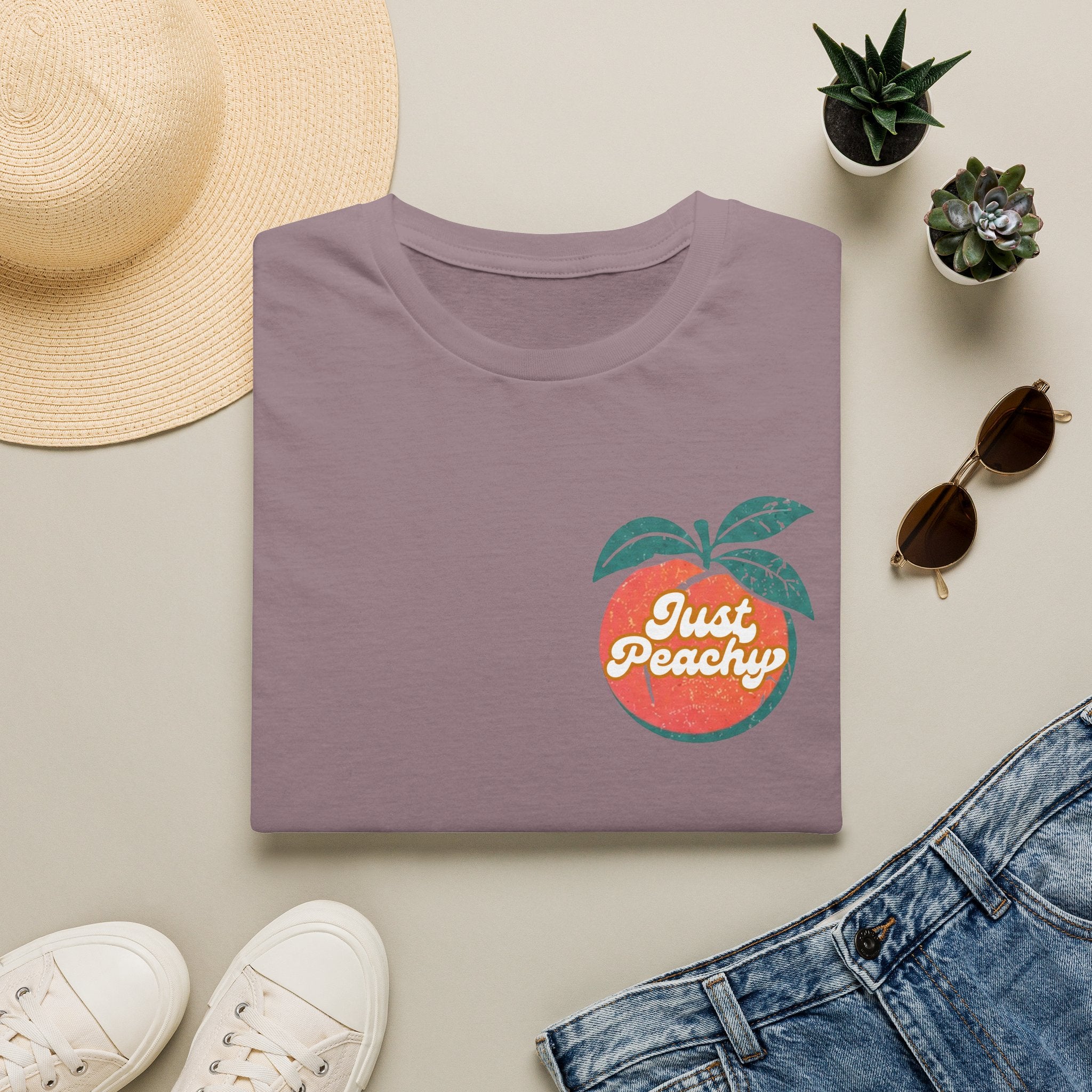 Just Peachy Graphic T-Shirt — Funny Handful Peach Tee